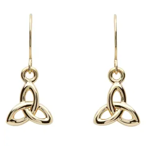 10K Yellow Gold Celtic Trinity Knot Earring 10E644