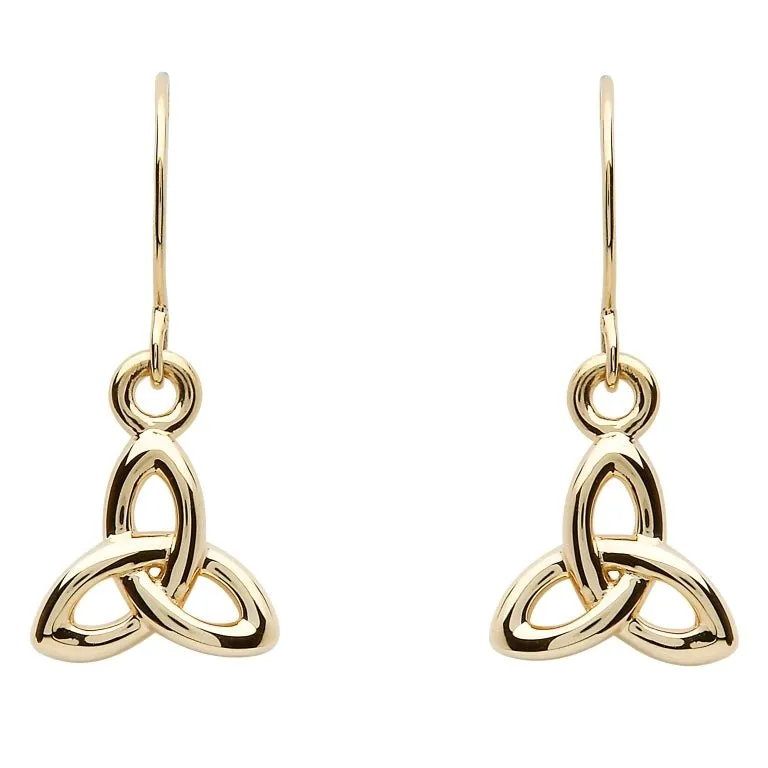 10K Yellow Gold Celtic Trinity Knot Earring 10E644