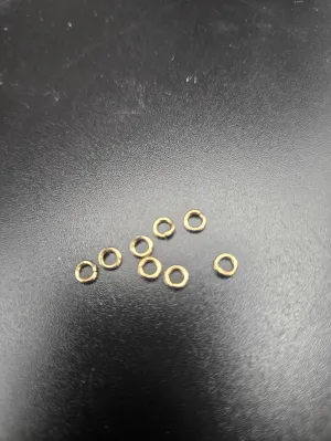 14k Gold mini jump rings