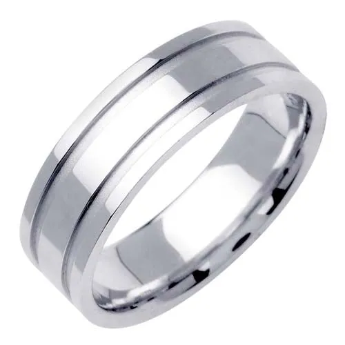 14K or 18K White Traditional Ring