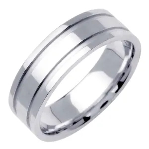 14K or 18K White Traditional Ring