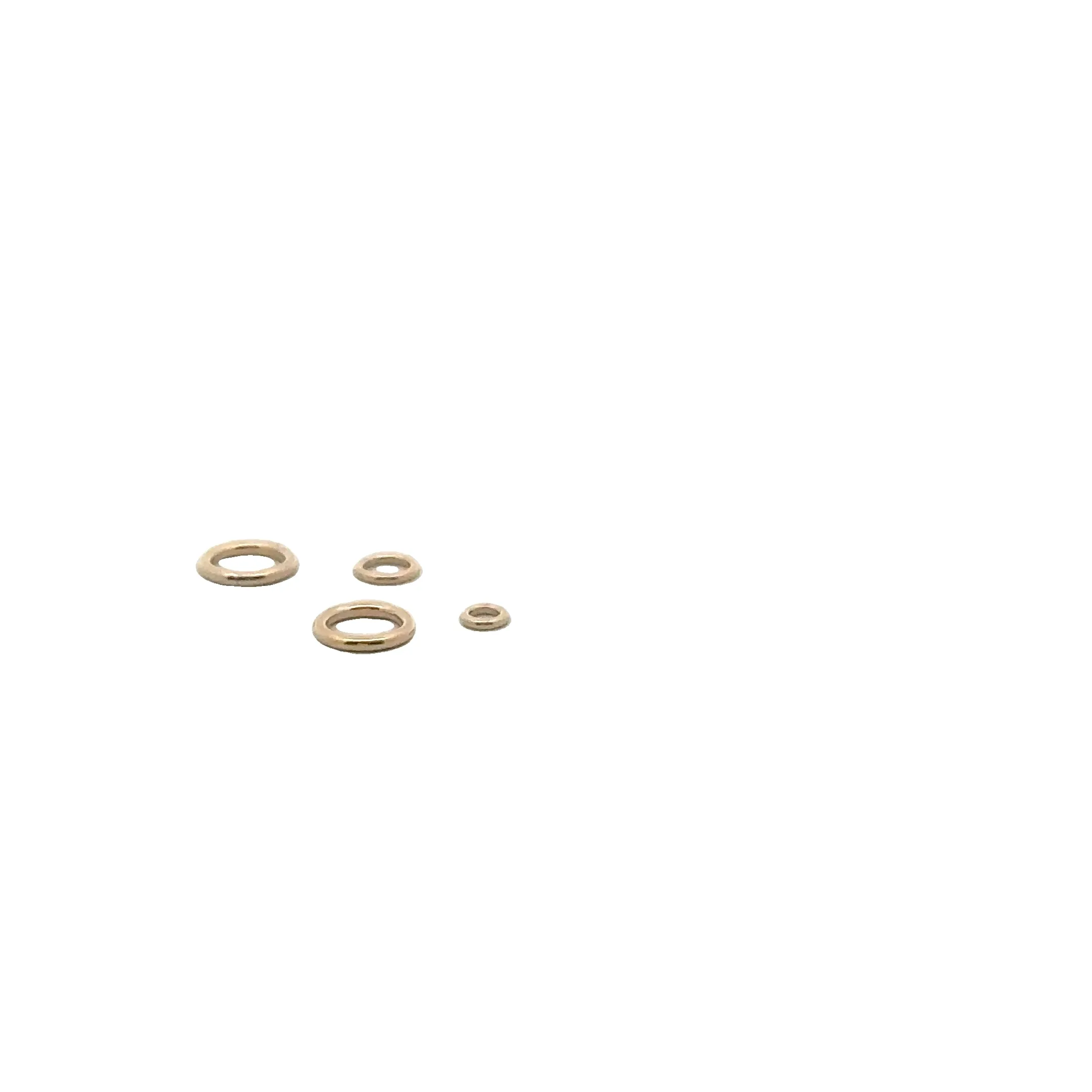 14K Real Gold Filled Closed Jump Rings | 1 Pack of 19ga, 20.5ga, 22ga Gold Filled Jump Rings | Four Size: 2.8mm, 4mm, 5mm, 6mm, 7mm