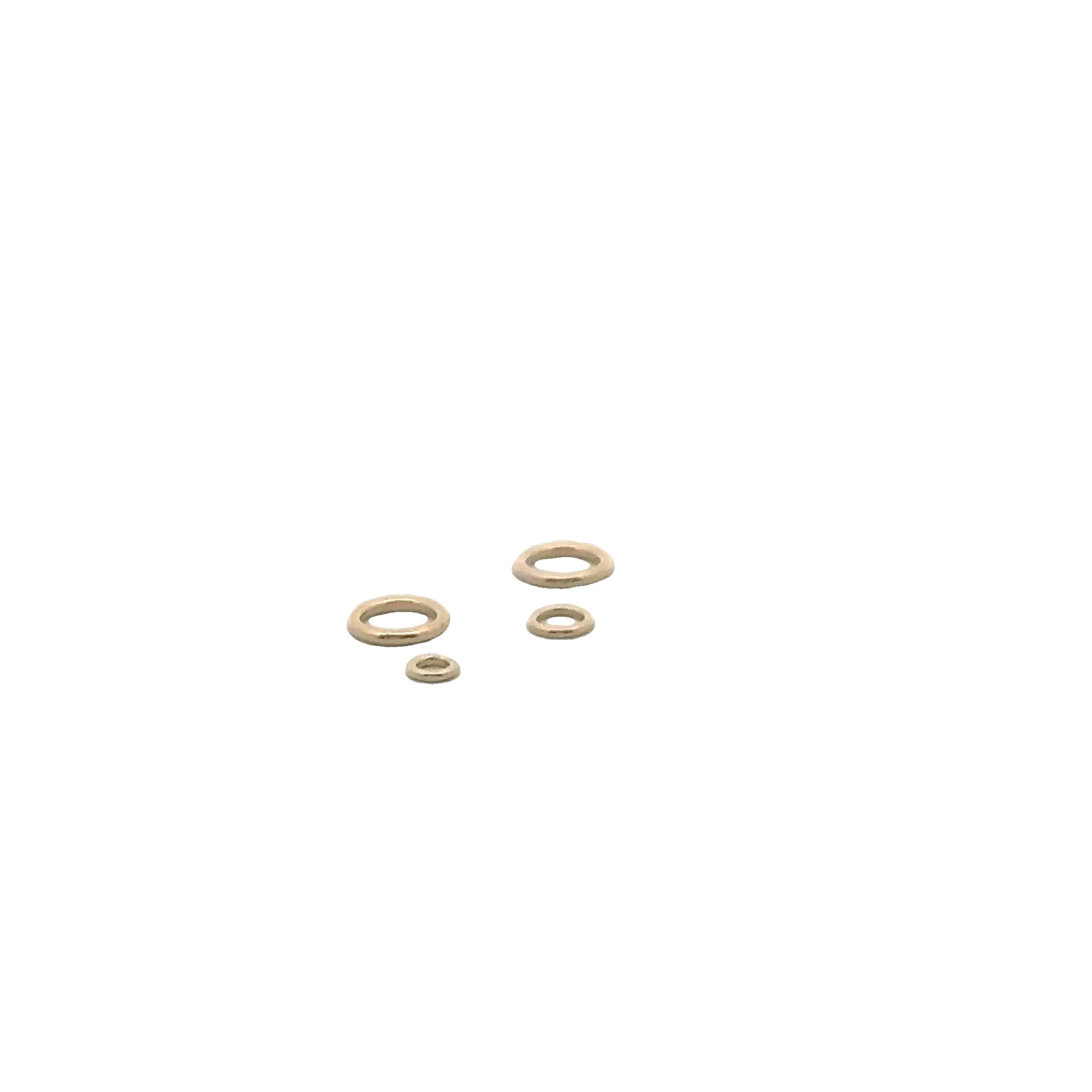 14K Real Gold Filled Closed Jump Rings | 1 Pack of 19ga, 20.5ga, 22ga Gold Filled Jump Rings | Four Size: 2.8mm, 4mm, 5mm, 6mm, 7mm