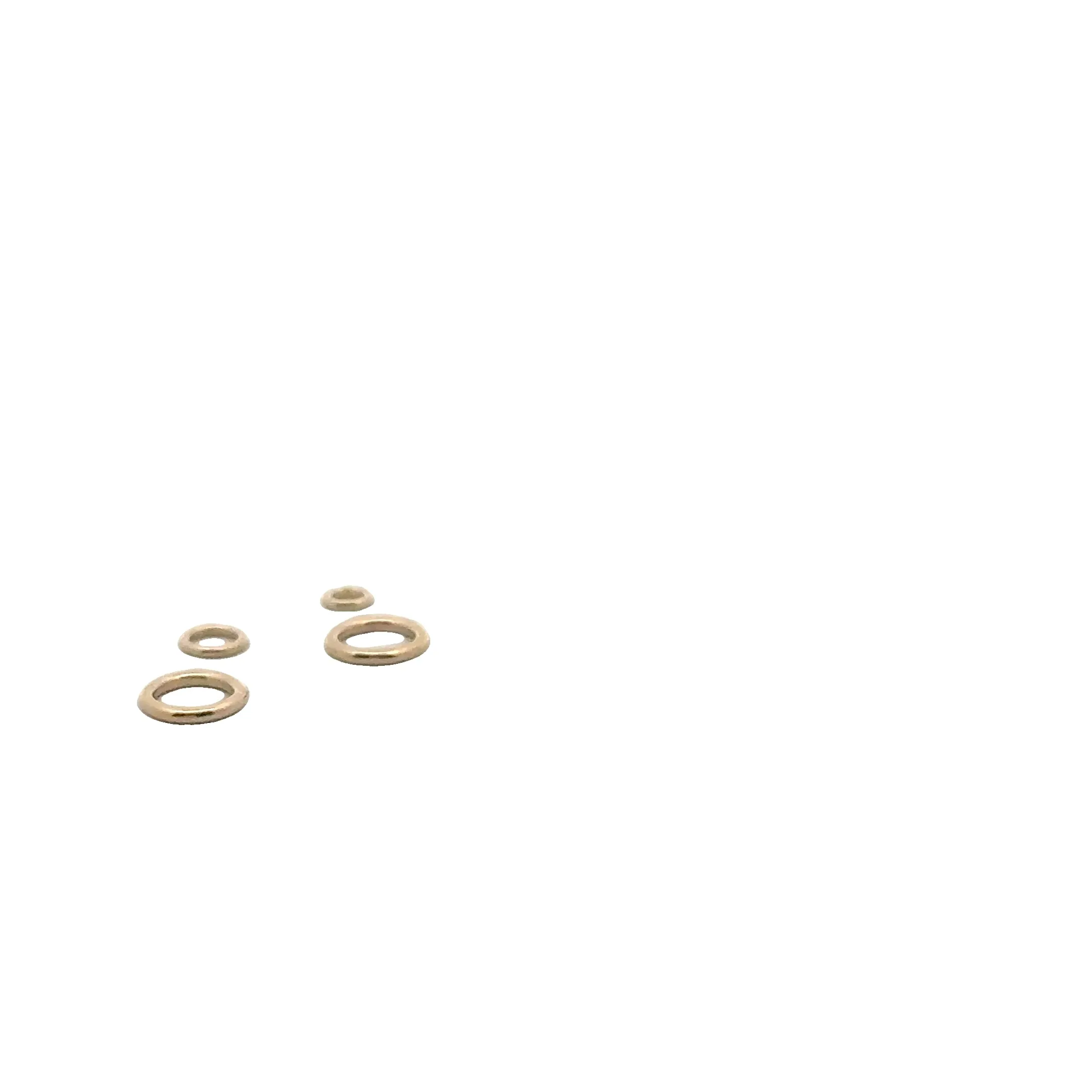 14K Real Gold Filled Closed Jump Rings | 1 Pack of 19ga, 20.5ga, 22ga Gold Filled Jump Rings | Four Size: 2.8mm, 4mm, 5mm, 6mm, 7mm