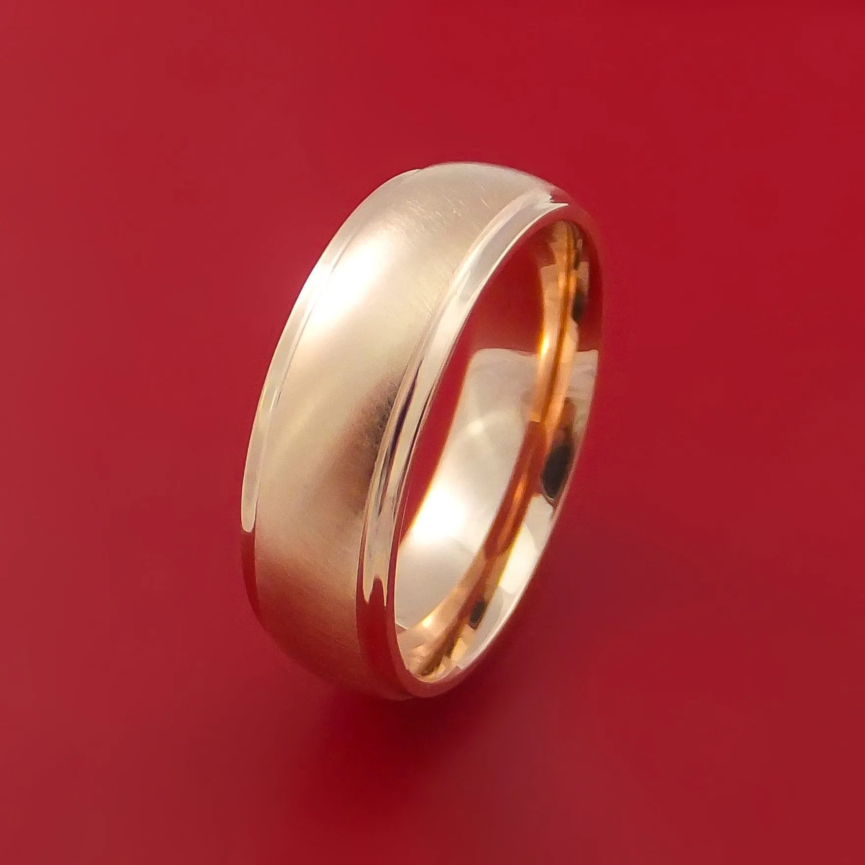 14K Rose Gold Classic Style Wedding Band Custom Made