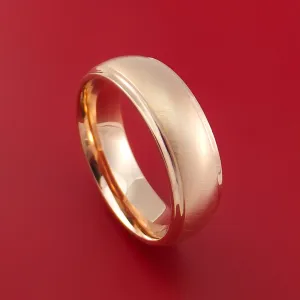 14K Rose Gold Classic Style Wedding Band Custom Made