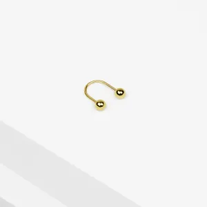 14k Solid Gold Multi-Way Ball Earring