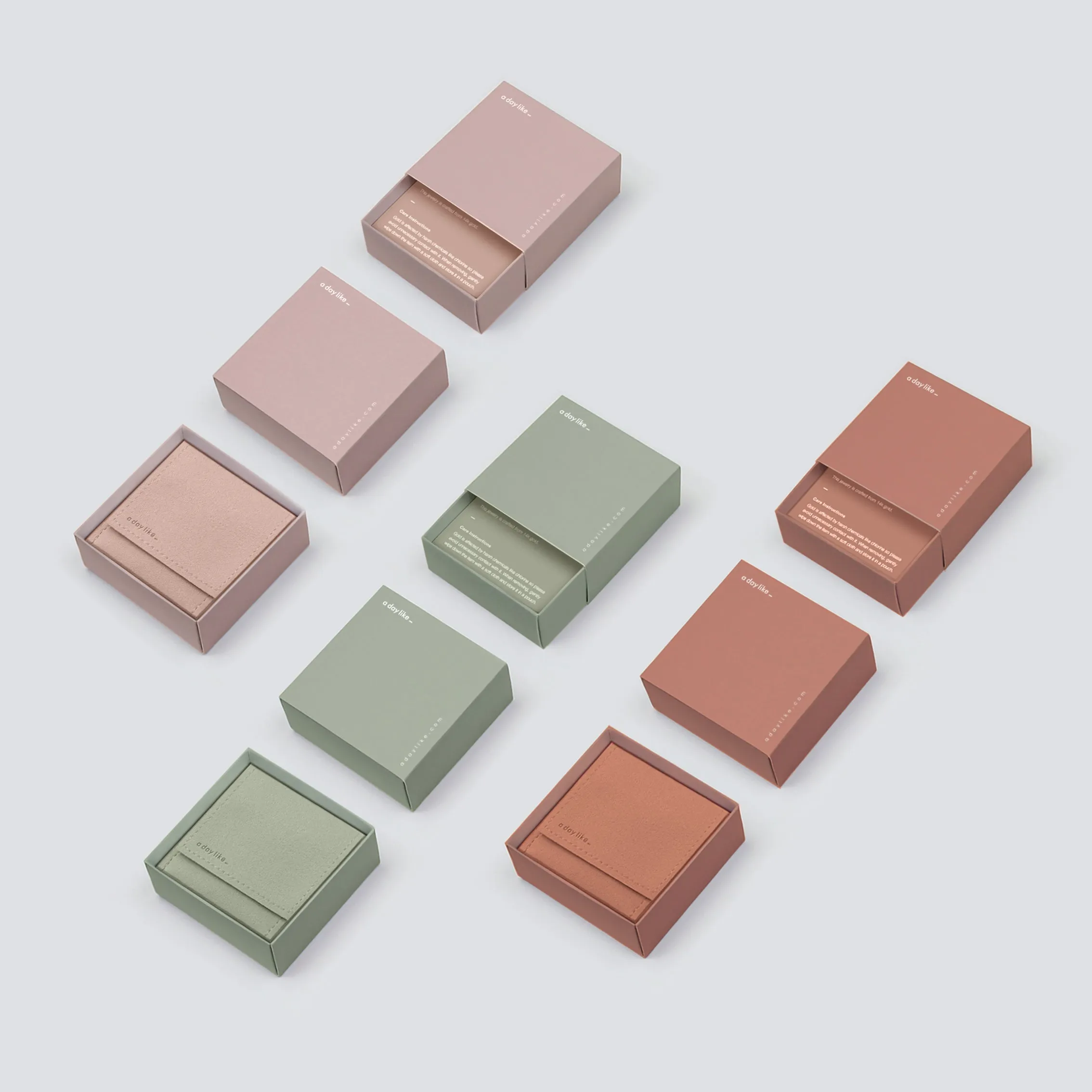 14k Solid Gold Tiny Square Stud Earrings