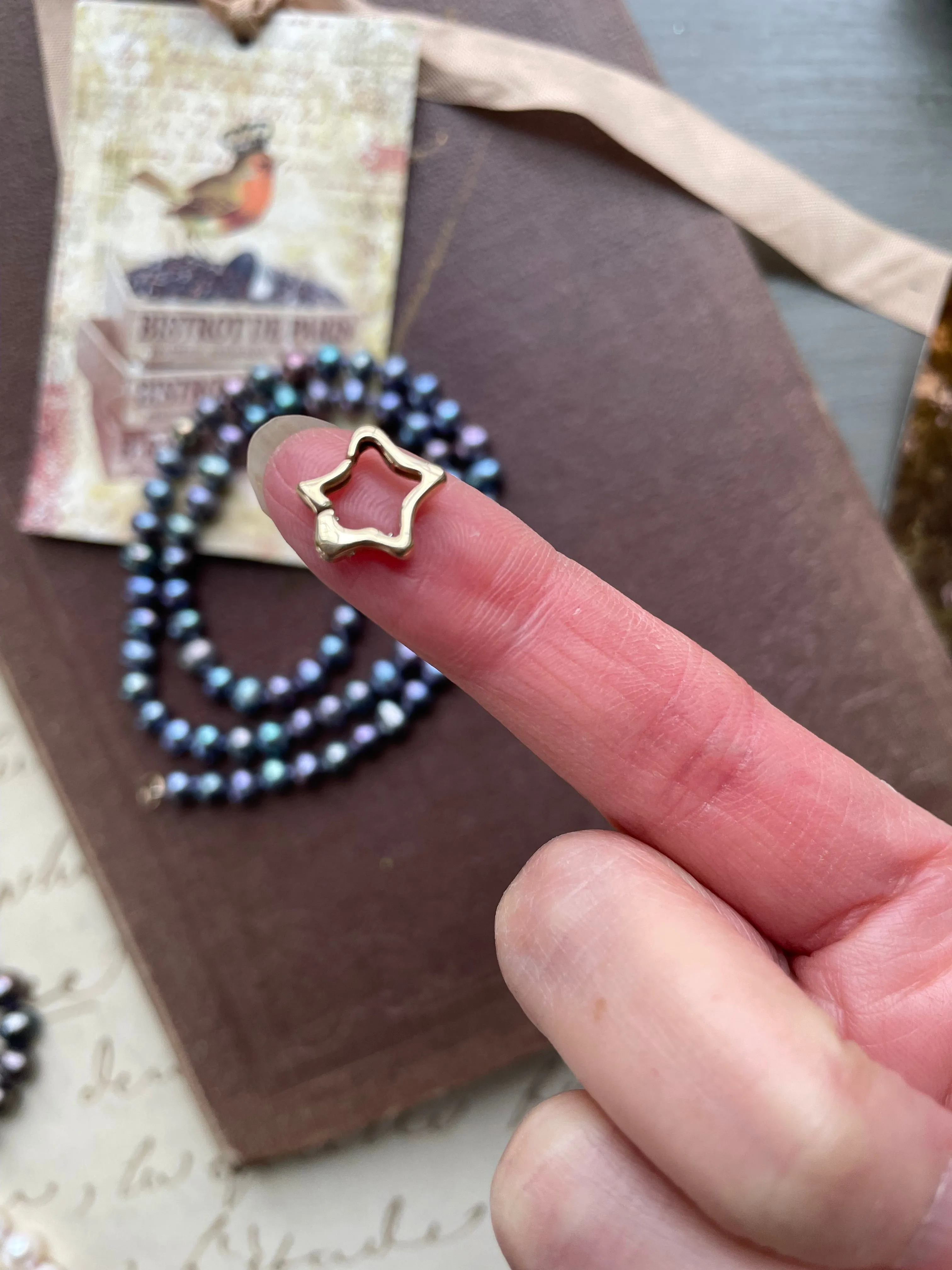 14k Star Shaped Clasp/Connector
