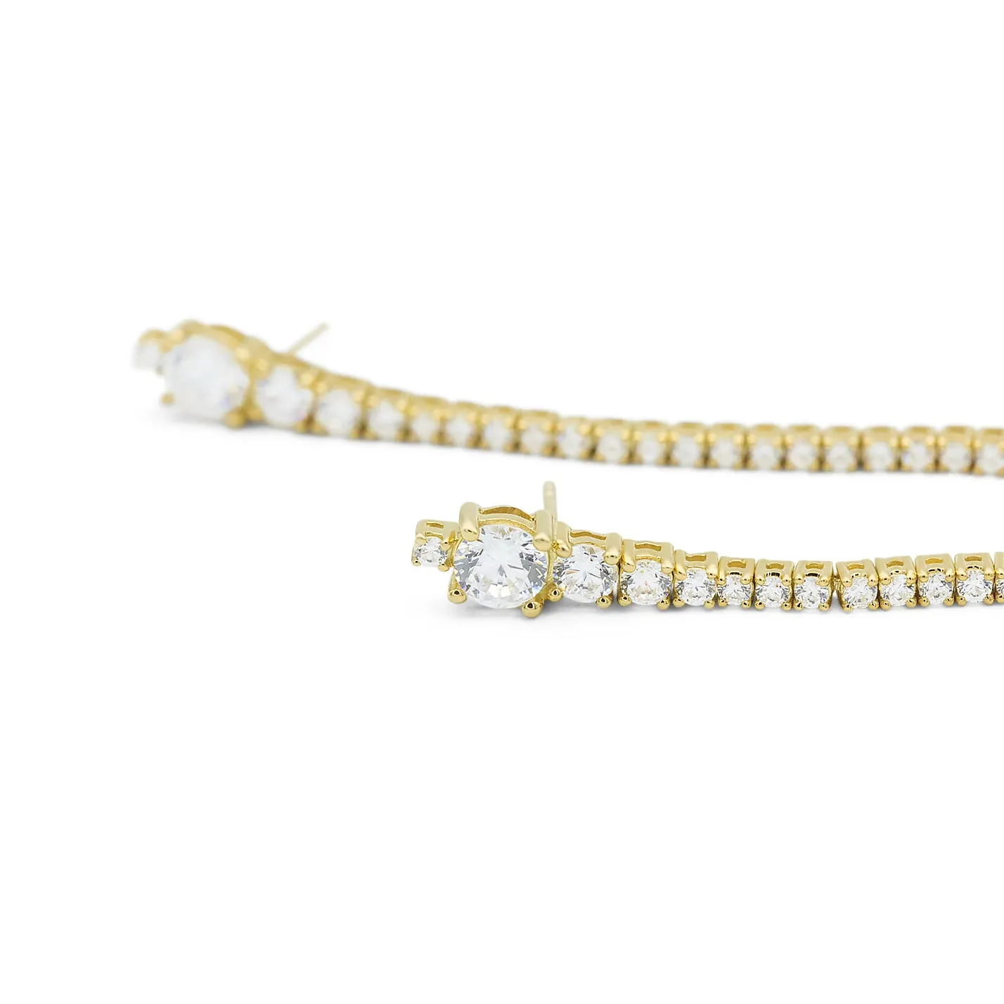 18k Moment Drop Diamond Earrings