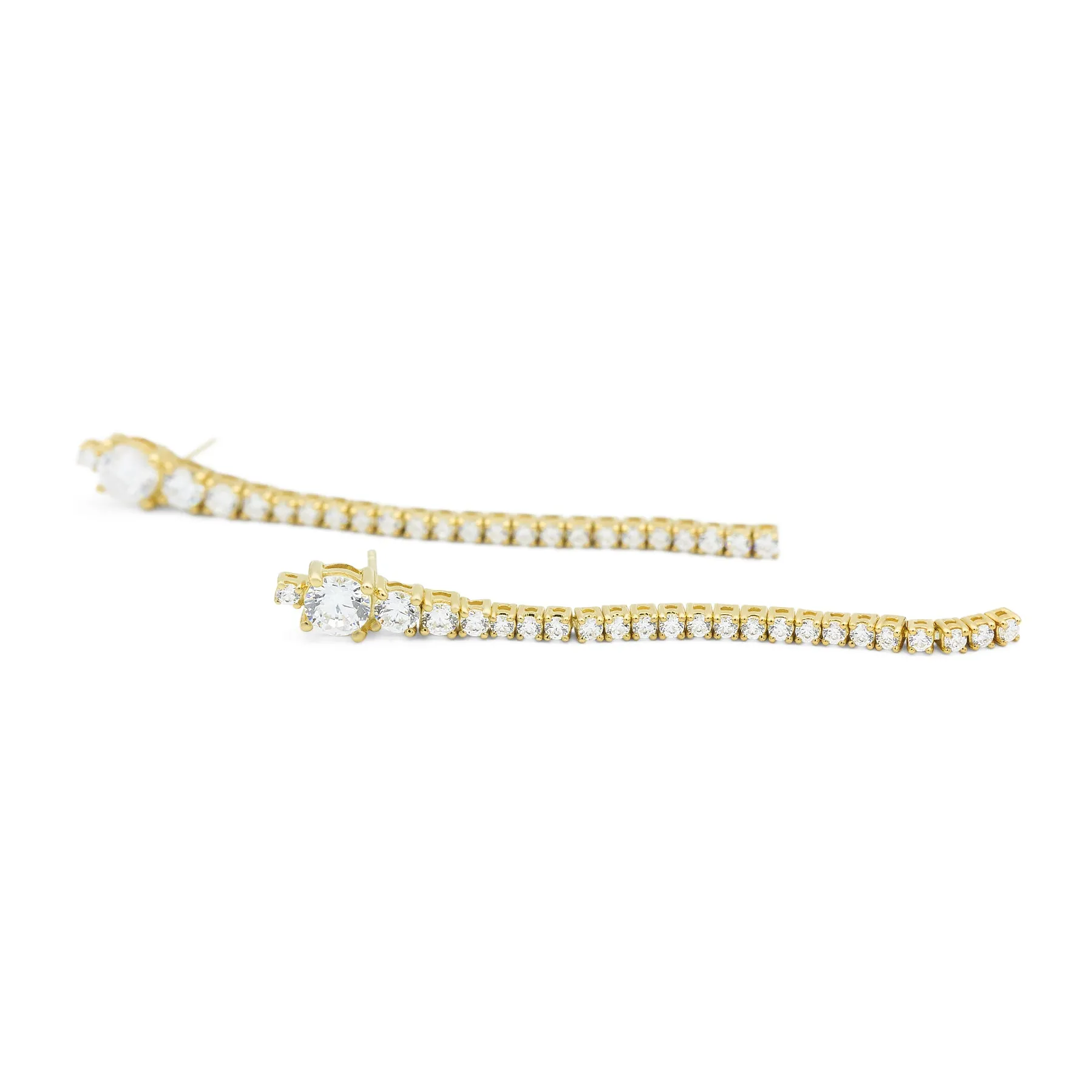18k Moment Drop Diamond Earrings
