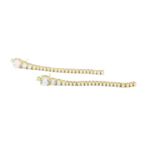 18k Moment Drop Diamond Earrings