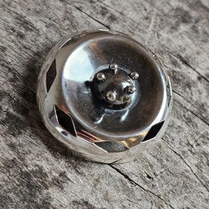 1960s Mid-Century Modern Silver Brooch by Finnish Erkki Turunen