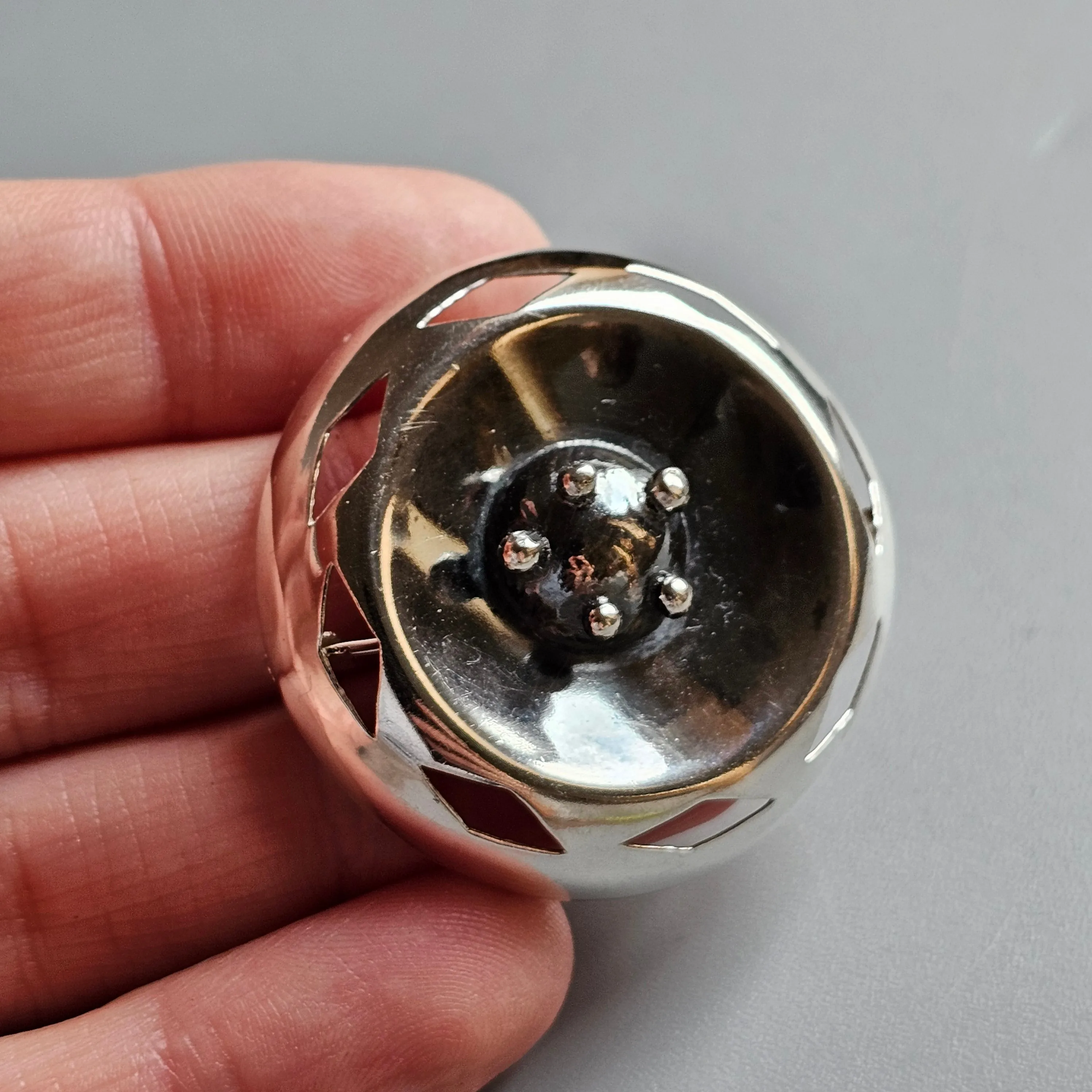 1960s Mid-Century Modern Silver Brooch by Finnish Erkki Turunen
