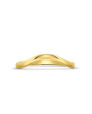 1.9MM Contour Stacking Ring | Yellow gold