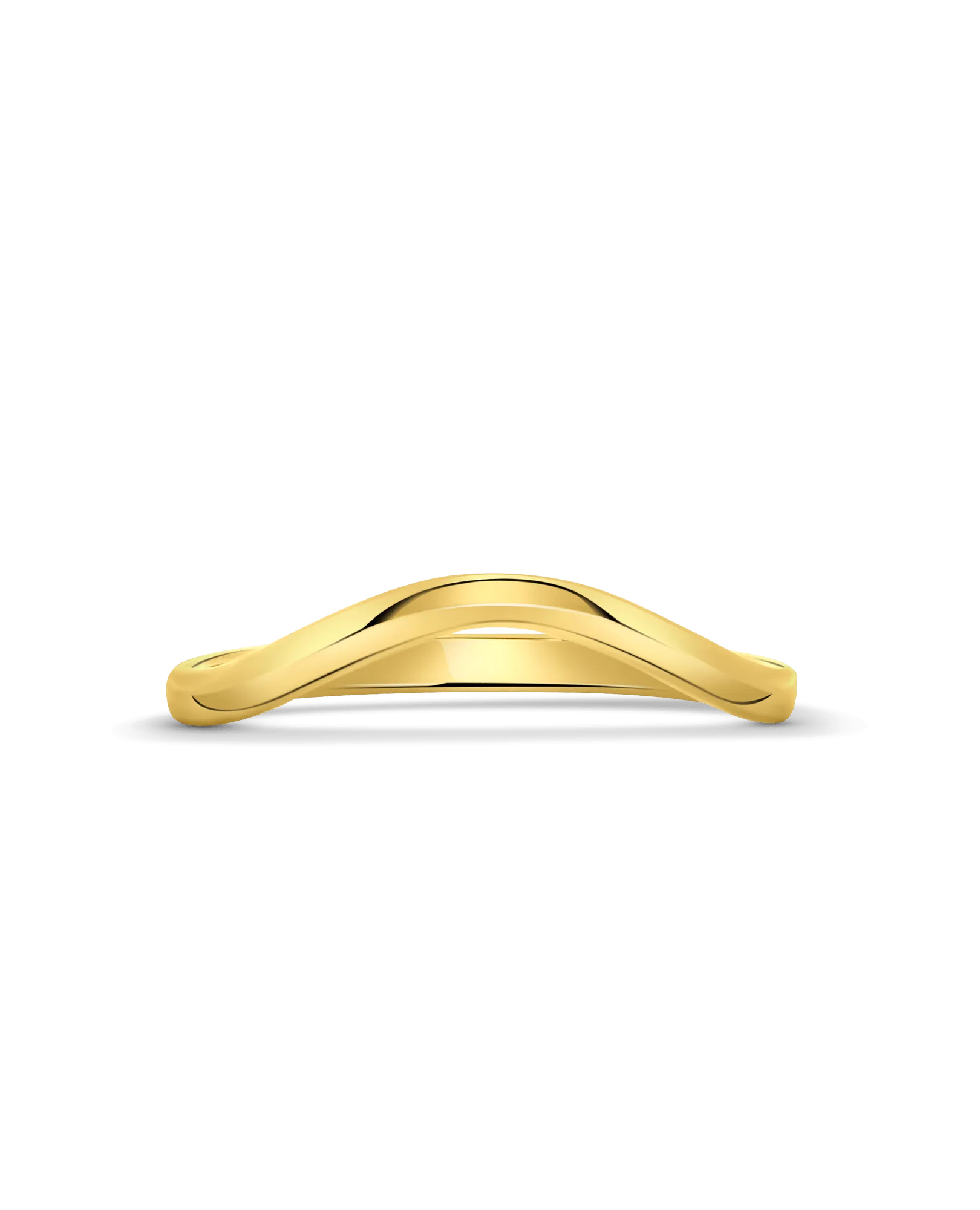 1.9MM Contour Stacking Ring | Yellow gold