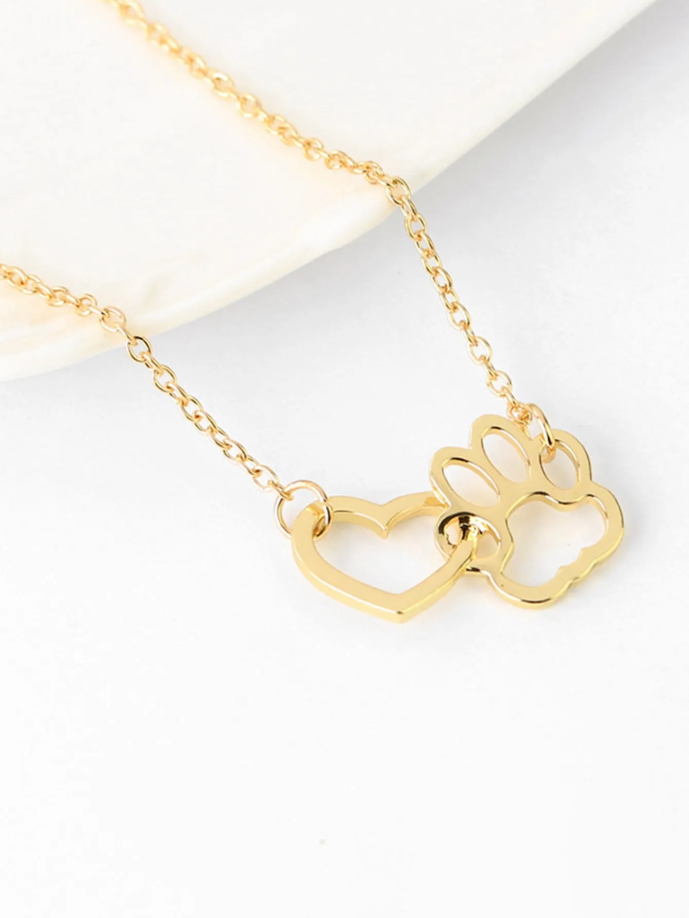 1pc Stainless Steel Simple Square Linked Geometric Long Pendant Necklace, Statement Piece