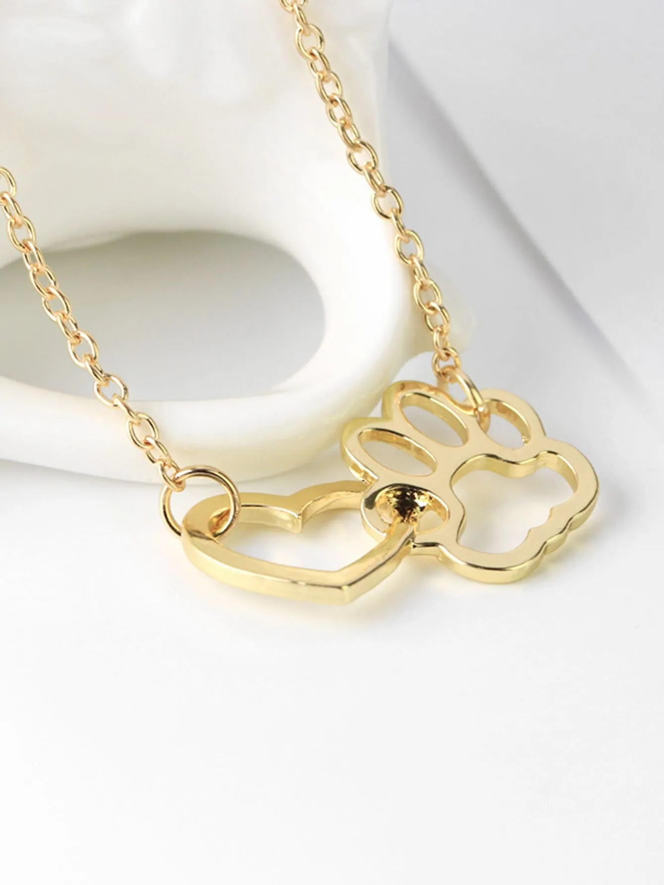 1pc Stainless Steel Simple Square Linked Geometric Long Pendant Necklace, Statement Piece