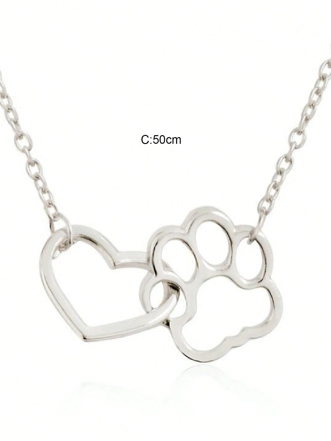 1pc Stainless Steel Simple Square Linked Geometric Long Pendant Necklace, Statement Piece