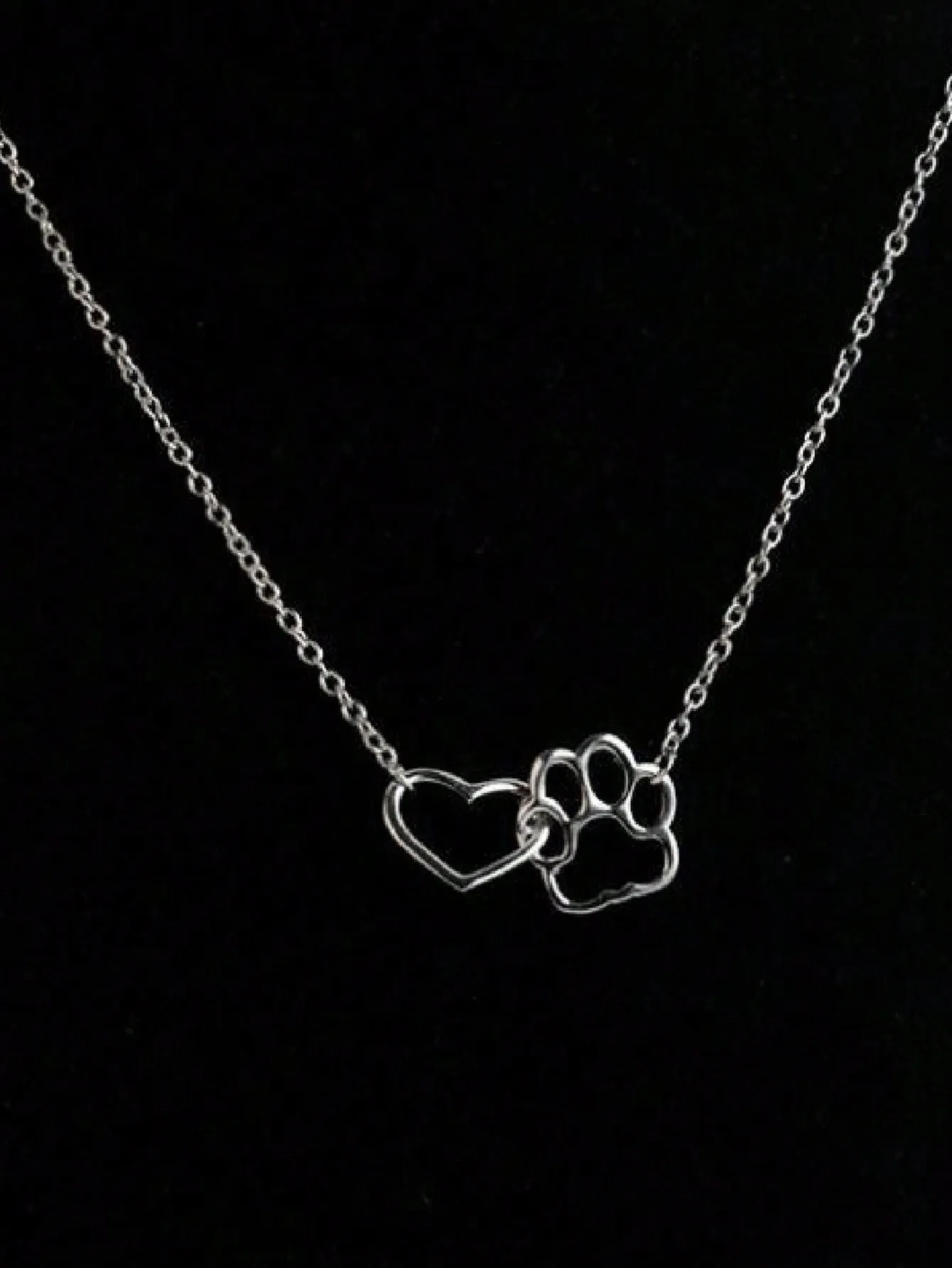 1pc Stainless Steel Simple Square Linked Geometric Long Pendant Necklace, Statement Piece