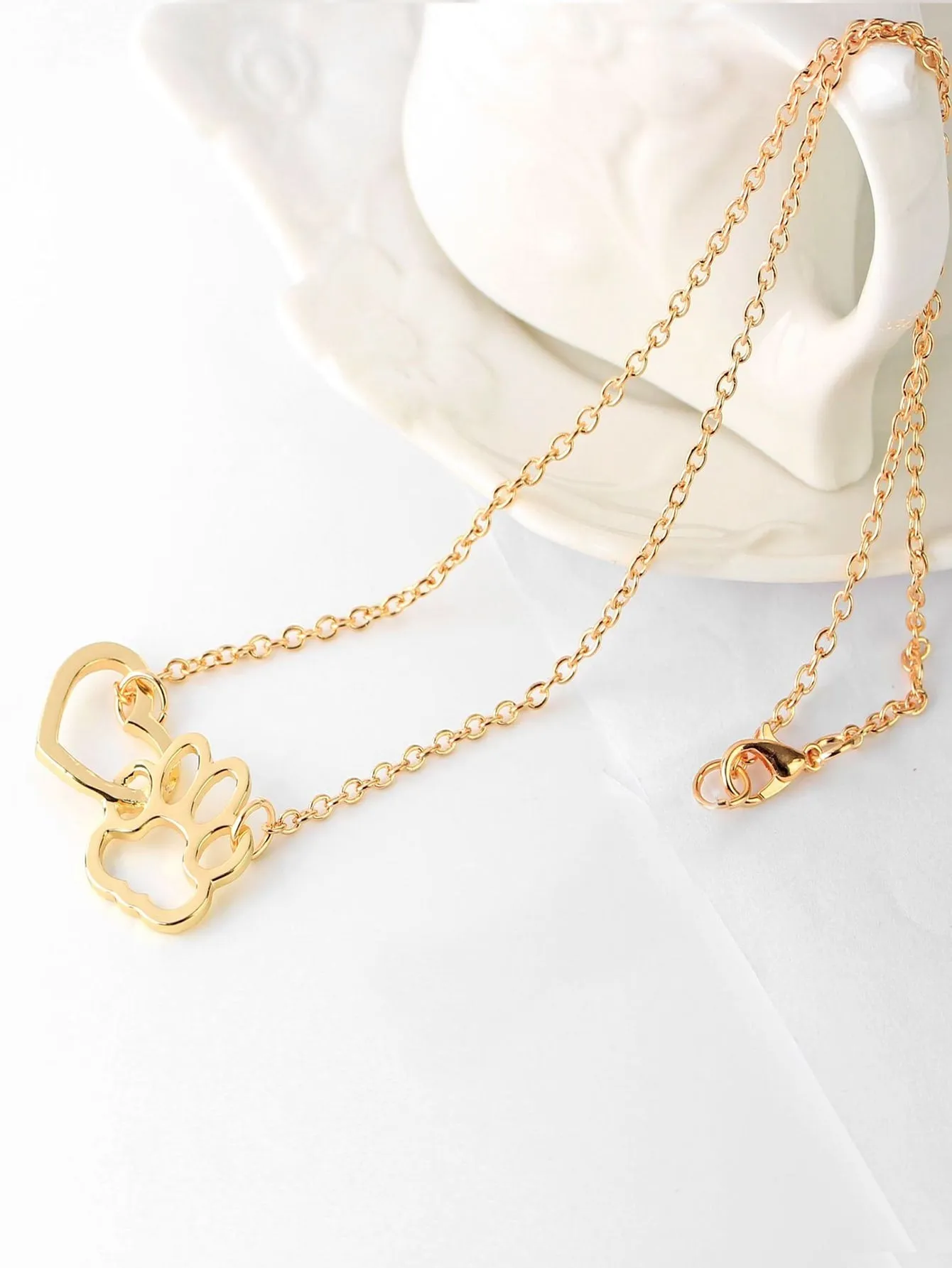 1pc Stainless Steel Simple Square Linked Geometric Long Pendant Necklace, Statement Piece