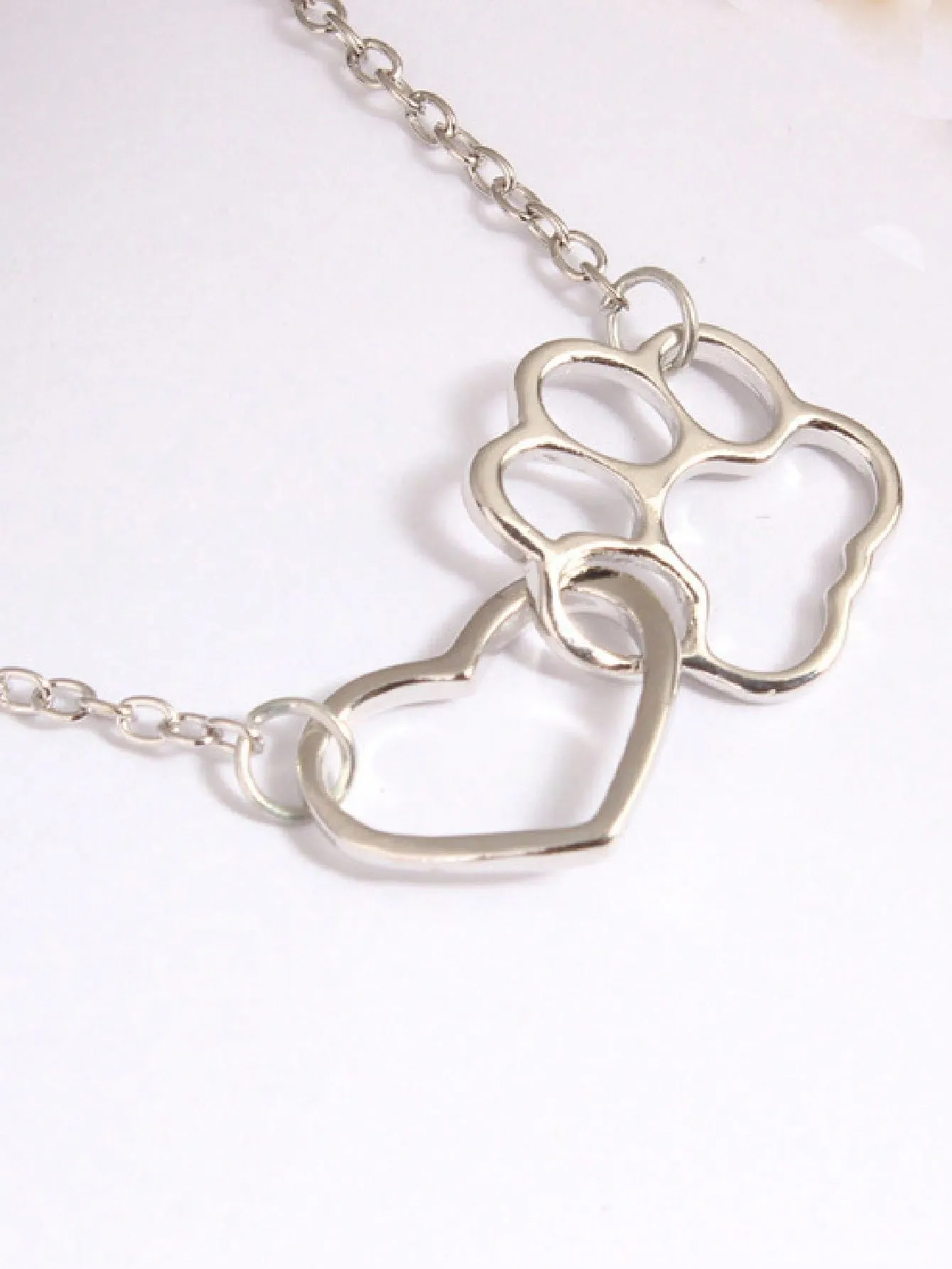 1pc Stainless Steel Simple Square Linked Geometric Long Pendant Necklace, Statement Piece