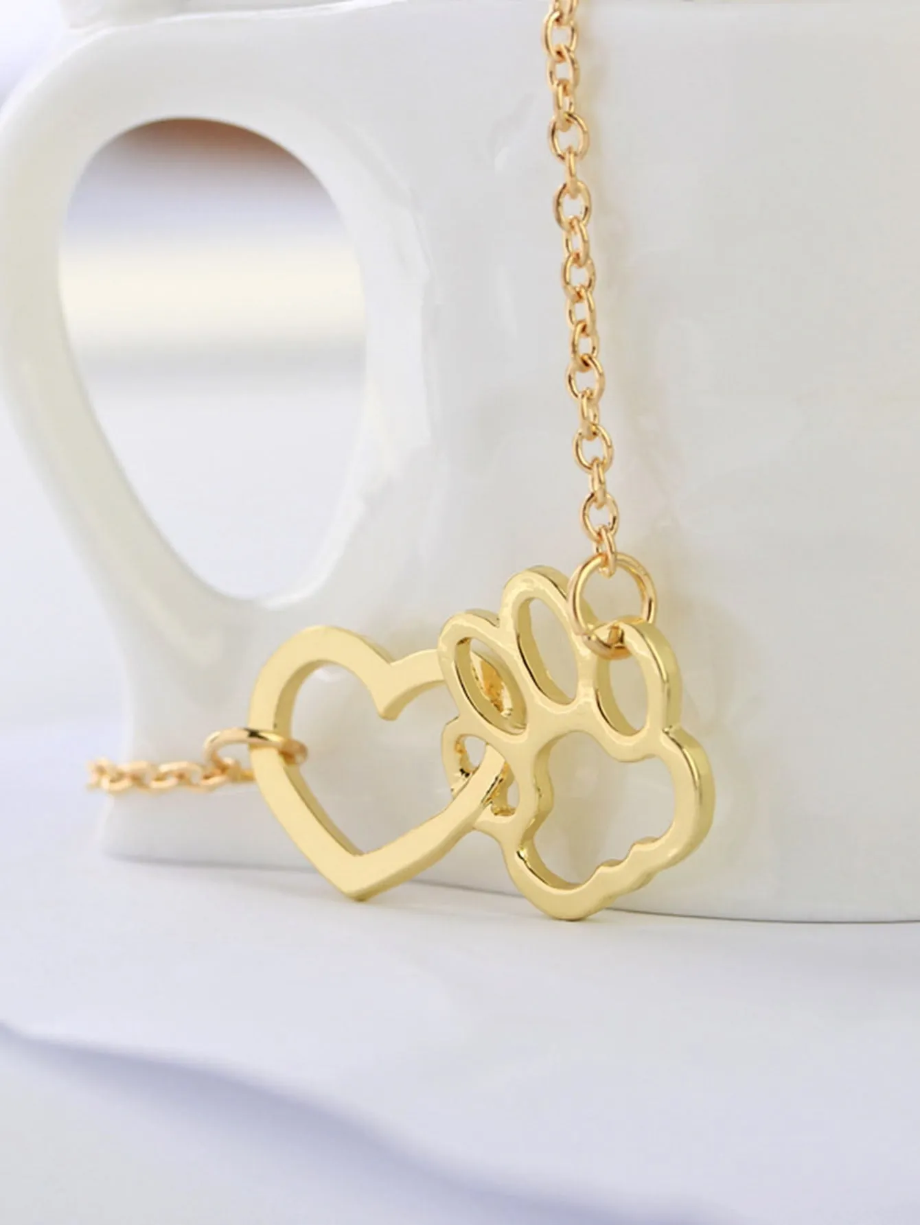 1pc Stainless Steel Simple Square Linked Geometric Long Pendant Necklace, Statement Piece