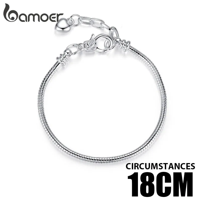 5 Style Silver Color LOVE Snake Chain Bracelet & Bangle 16CM-21CM