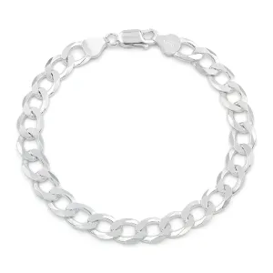 925 Sterling Silver Solid Cuban 7.5mm ITProLux Curb Link Bracelet