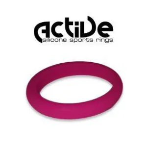 Active Silicone Sport Rings - Ladies Stacker Pink (Click product to choose size)