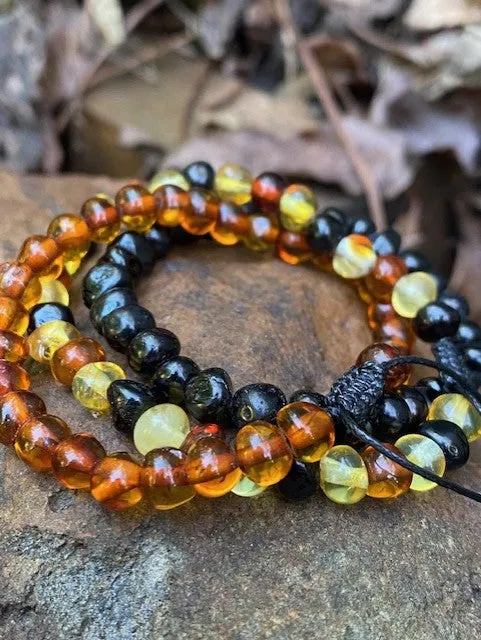 Adjustable Cherry Amber Bracelet