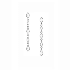 Amara White Diamond Earrings