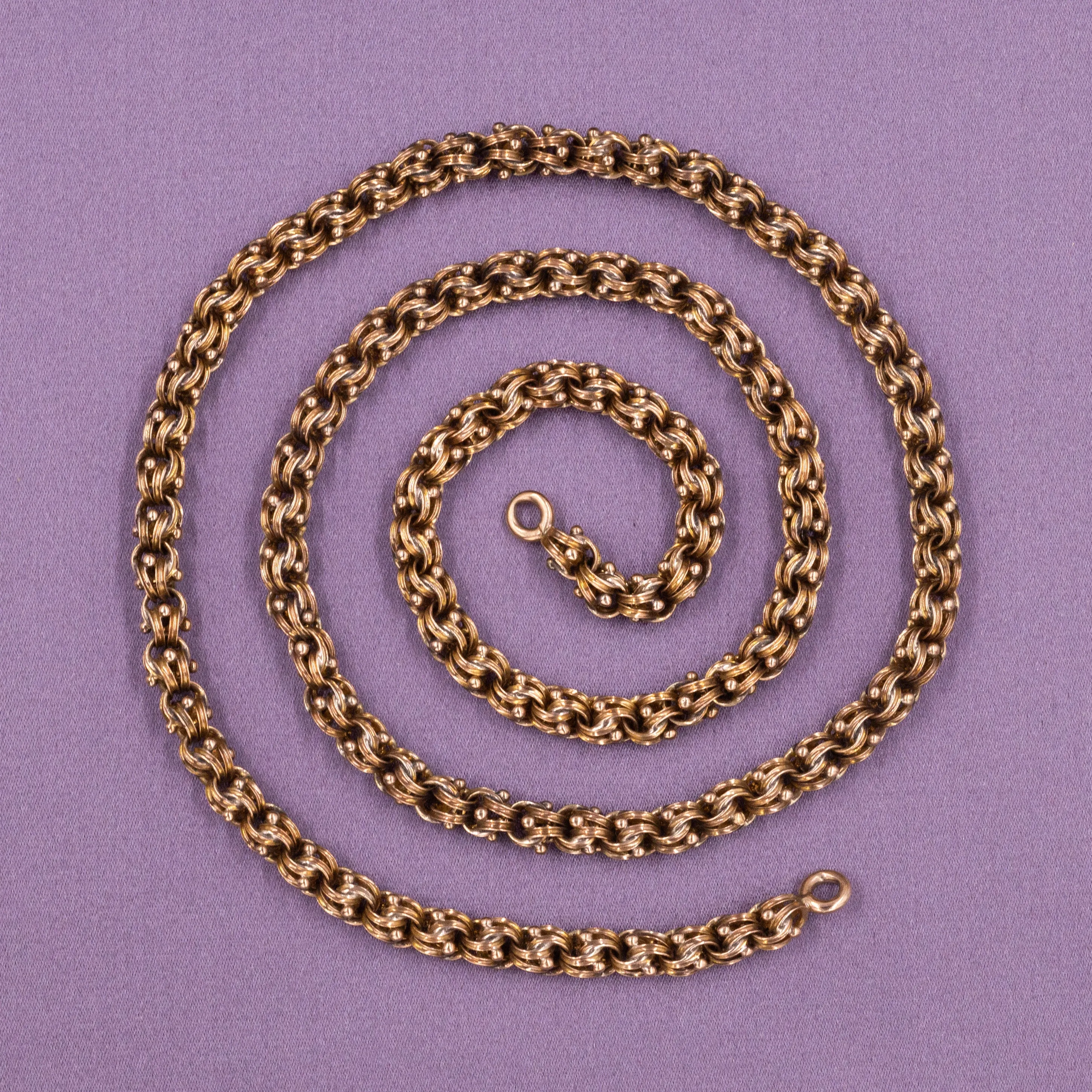 Amethyst Detachable Brooch Necklace c1870