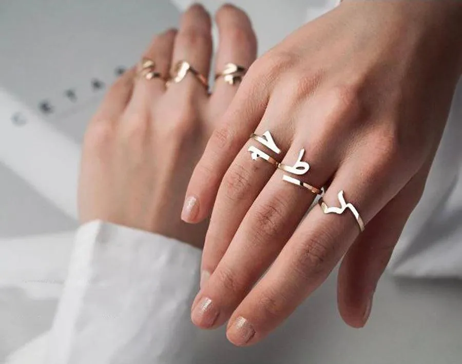Arabic Alphabets Rings