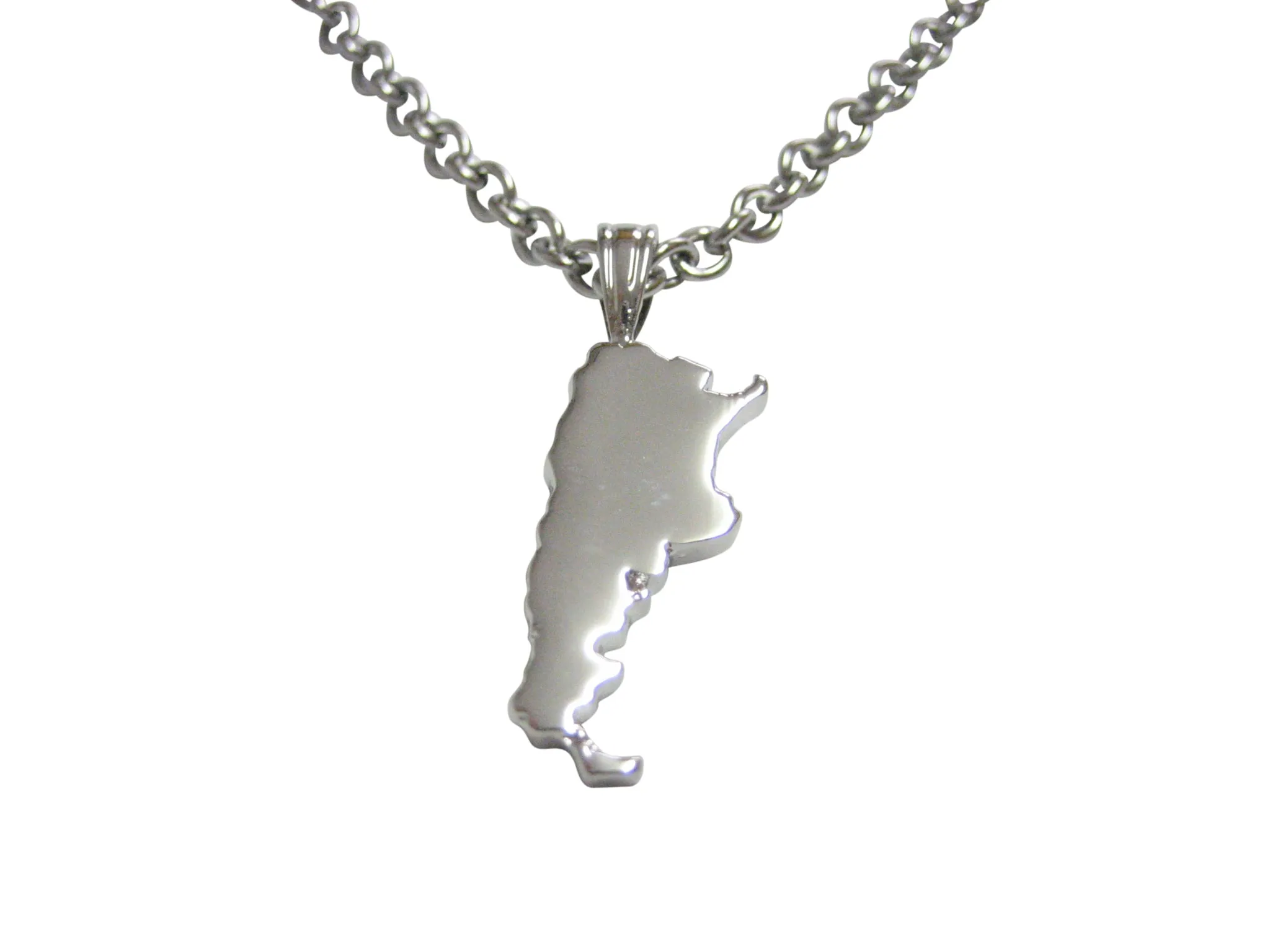 Argentina Map Shape Pendant Necklace