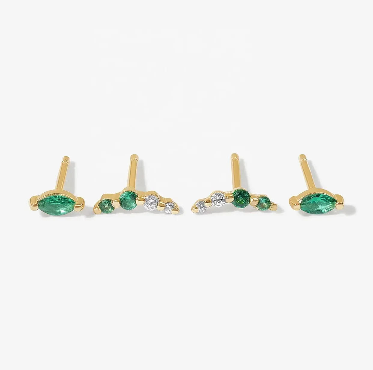Aspen Emerald Earring Set
