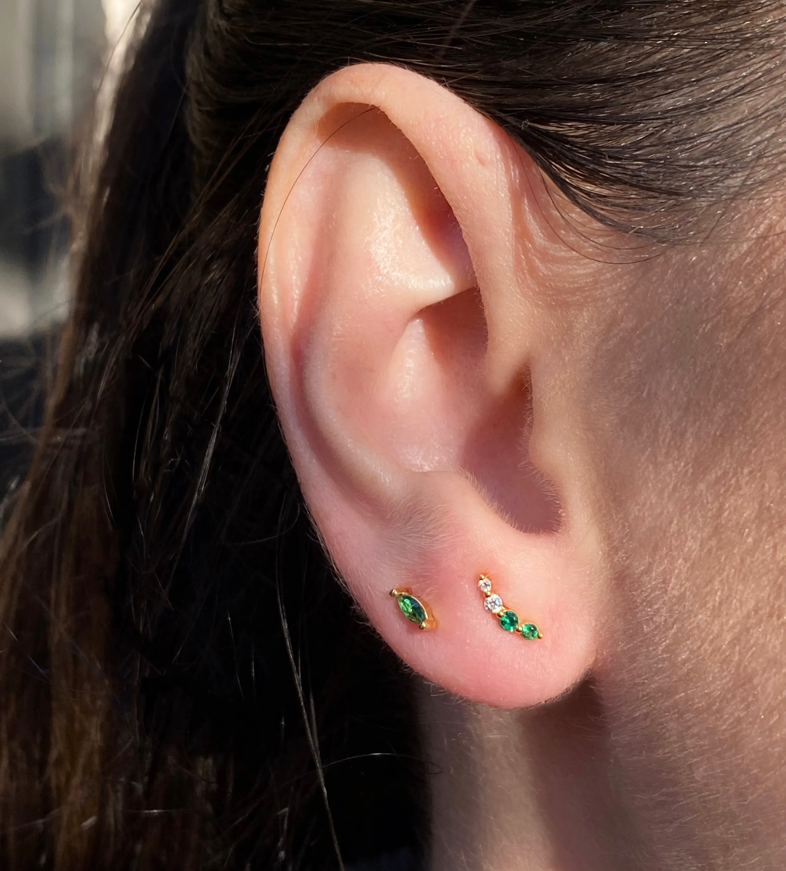Aspen Emerald Earring Set
