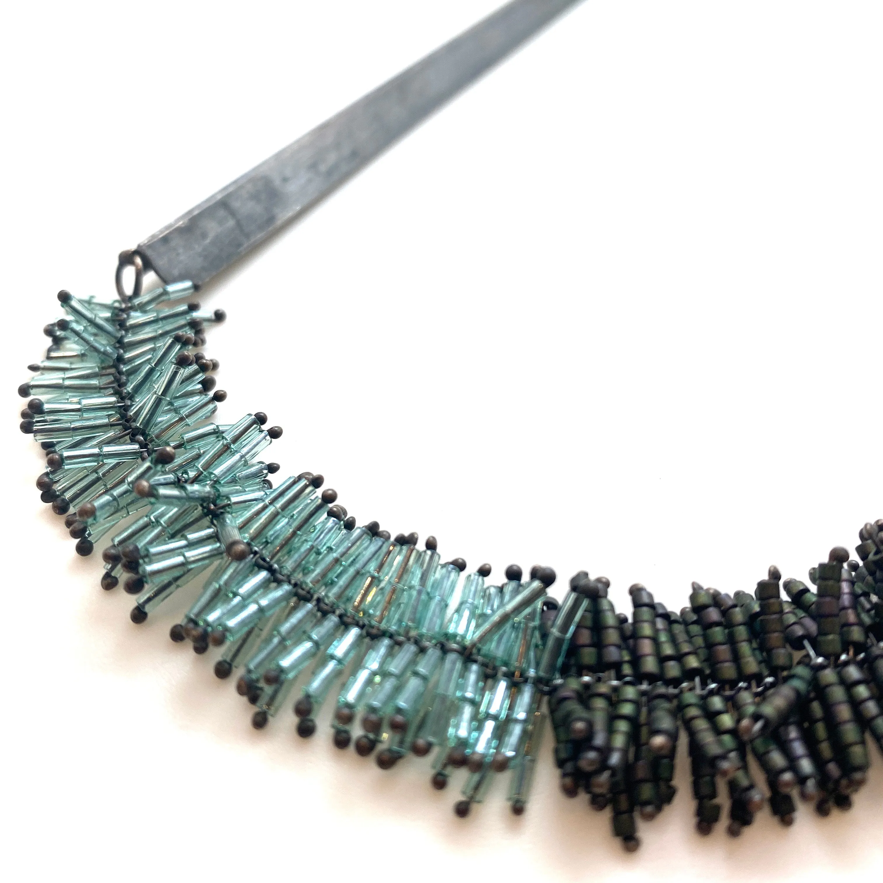 Asymmetrical Blue Bundle Necklace