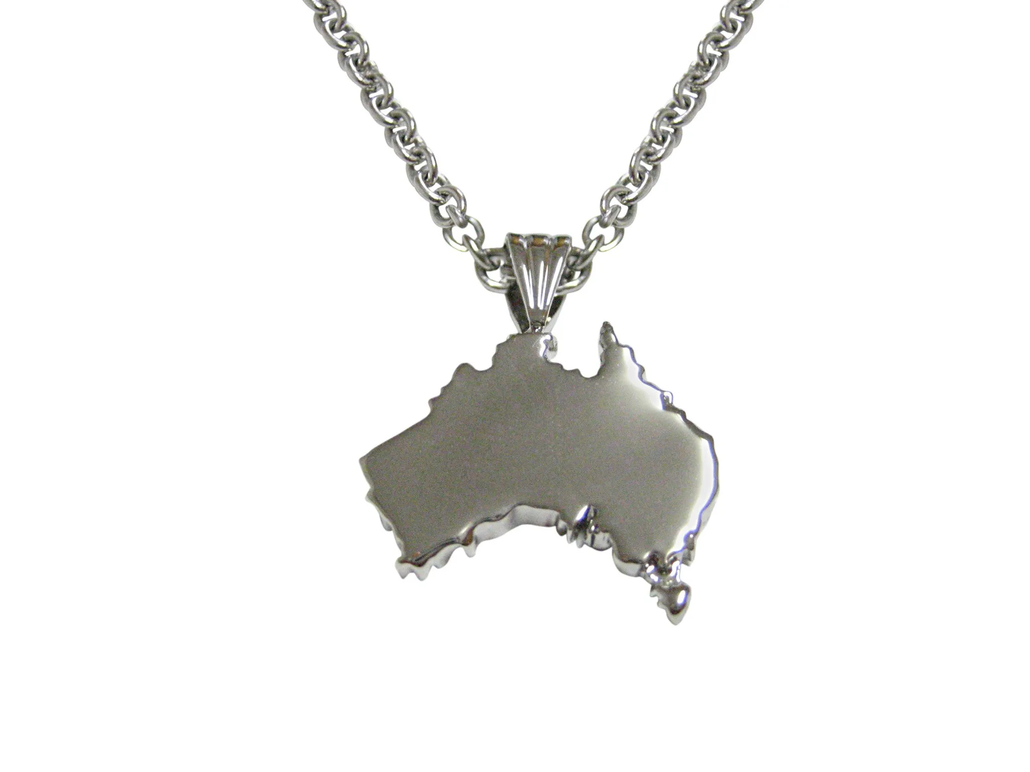 Australia Map Shape Pendant Necklace