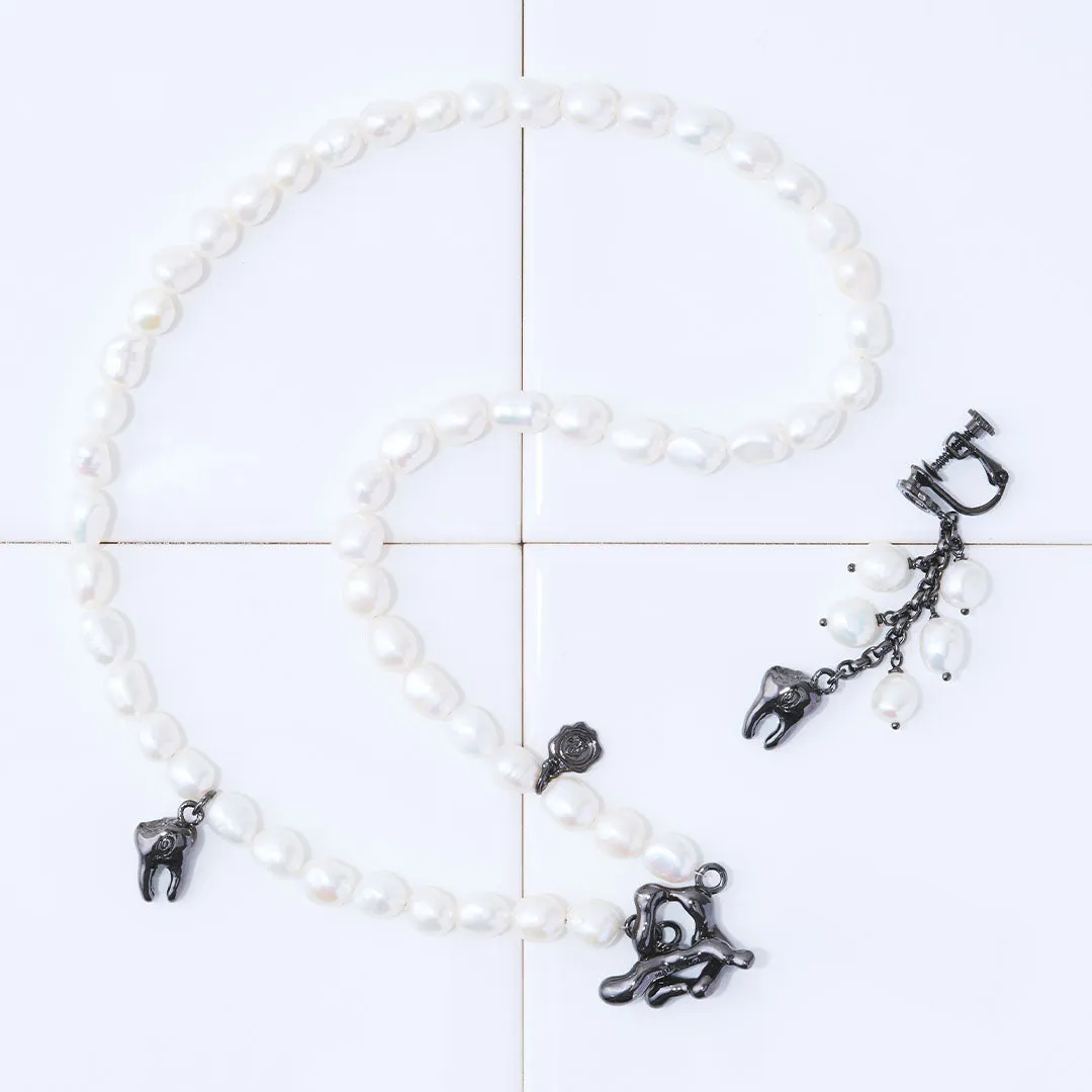 Bad Tooth Baroque Freshwater Pearl Necklace【Japan Jewelry】