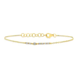 Baguette and Round Bracelet