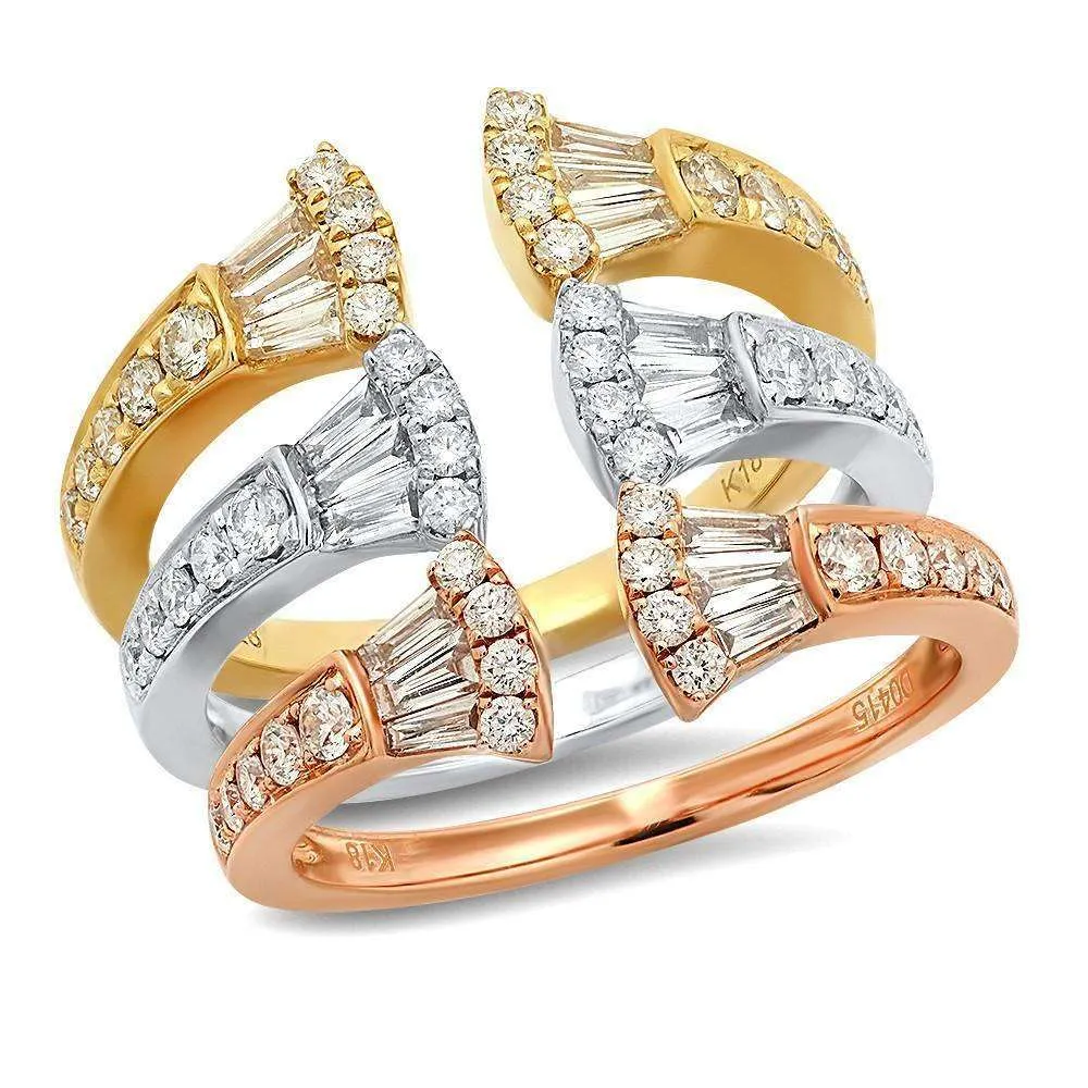 Baguette Diamond Fan Ring