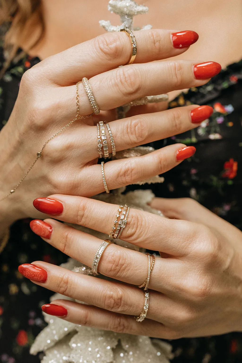 Baguette Diamond Stacking Ring