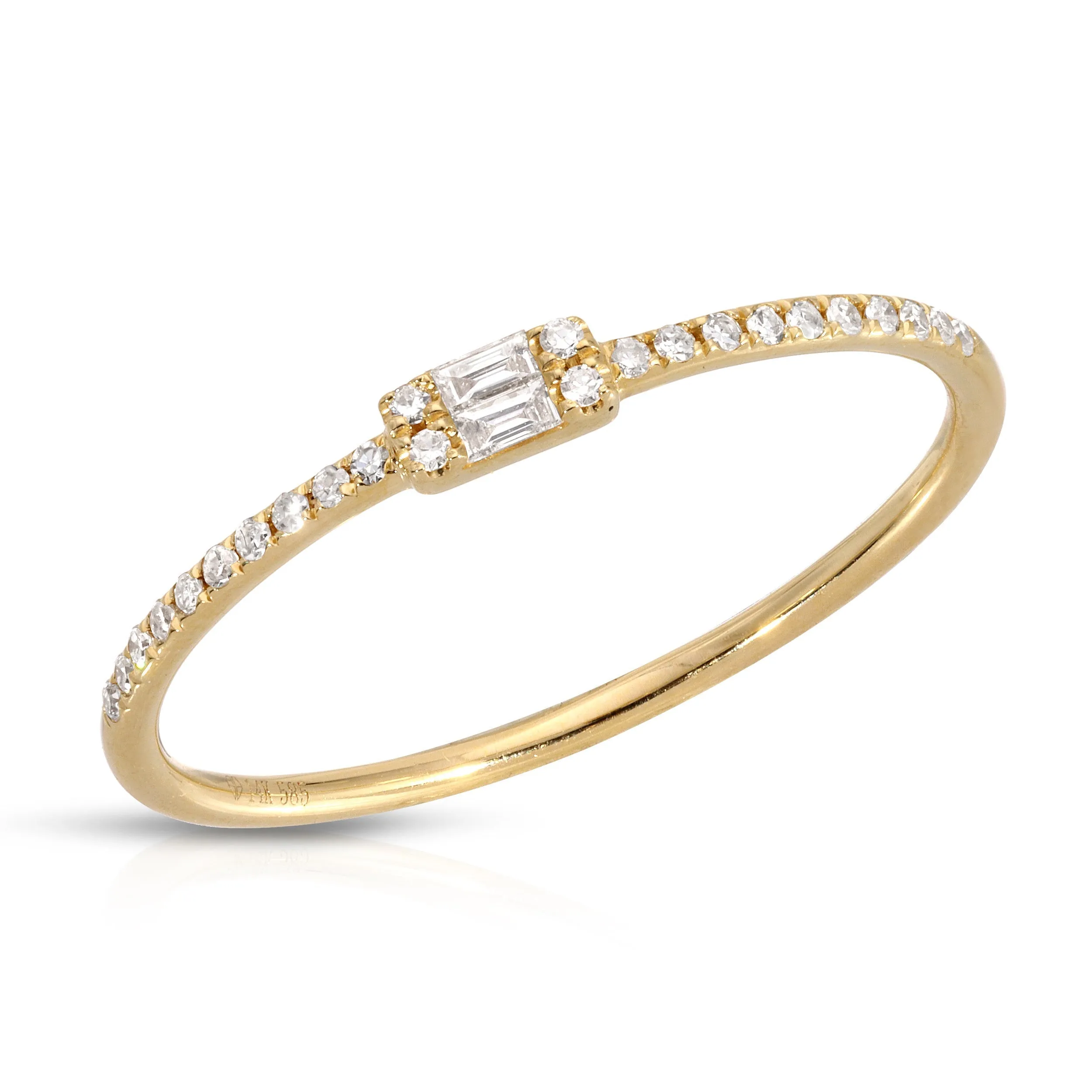 Baguette Diamond Stacking Ring