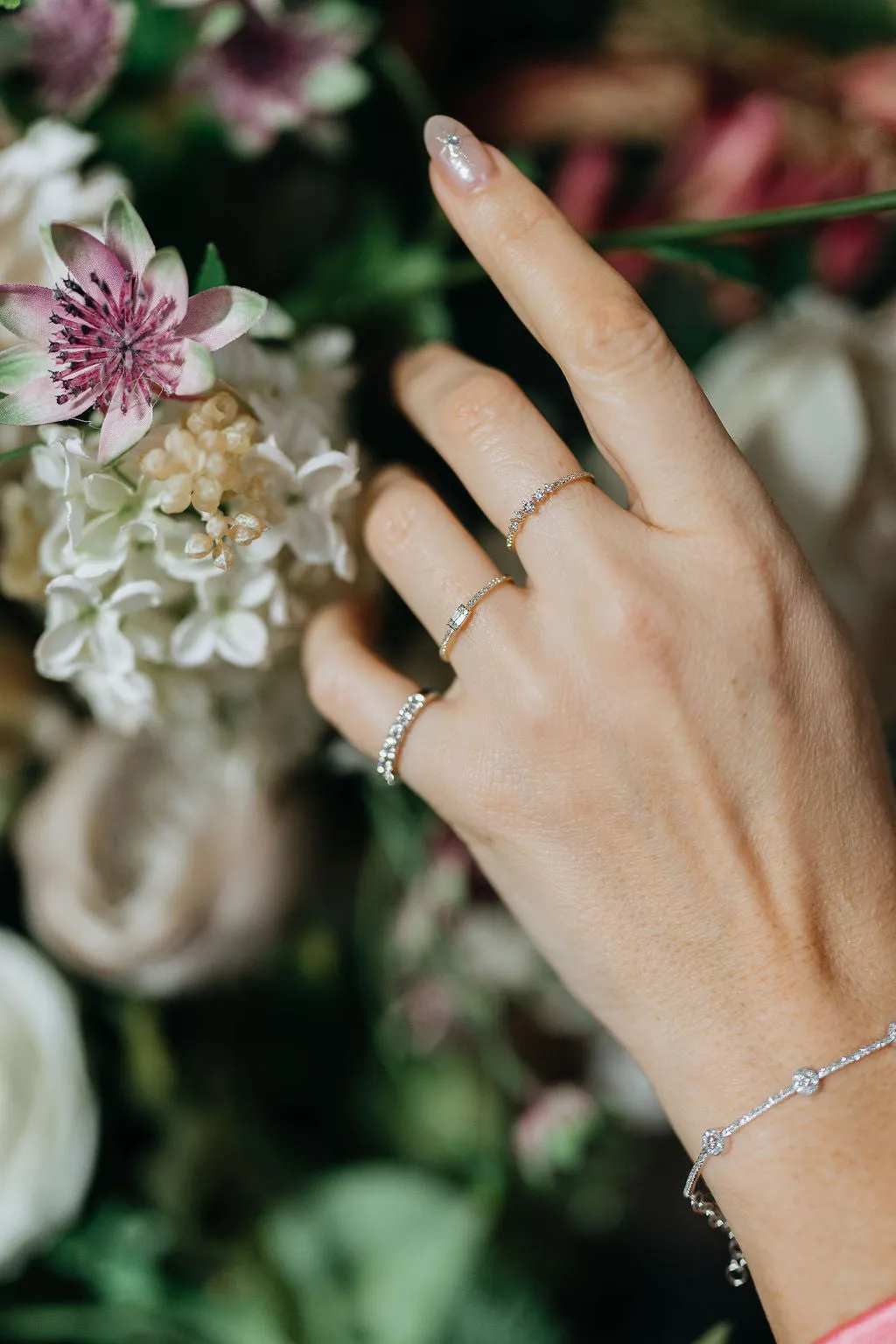 Baguette Diamond Stacking Ring