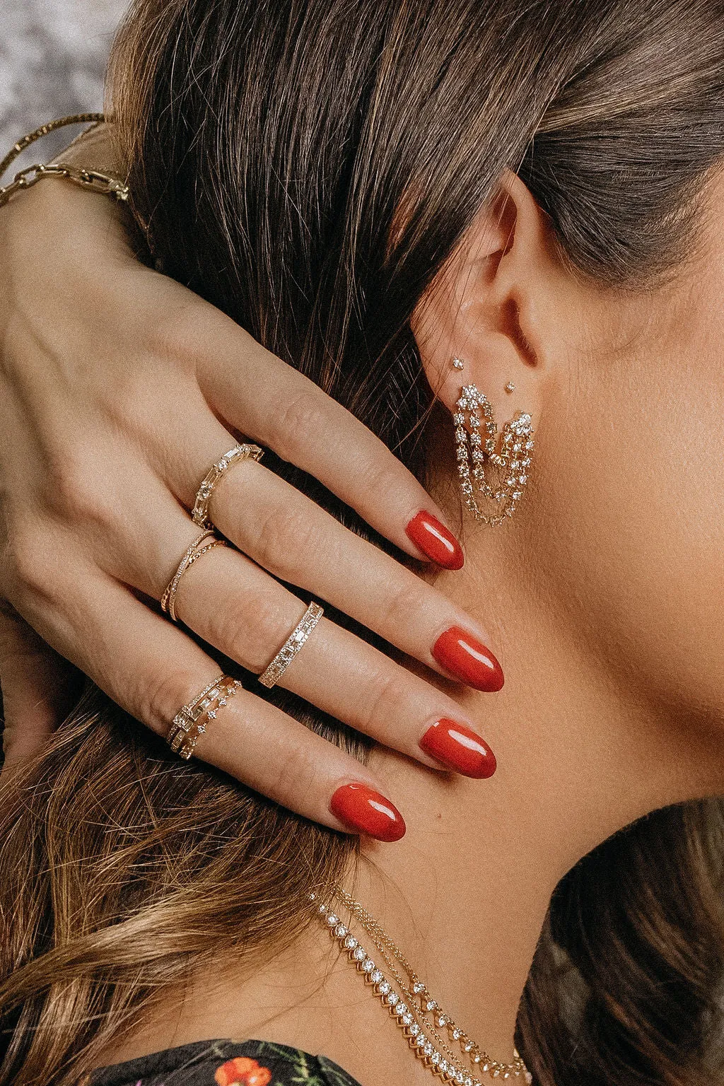 Baguette Diamond Stacking Ring