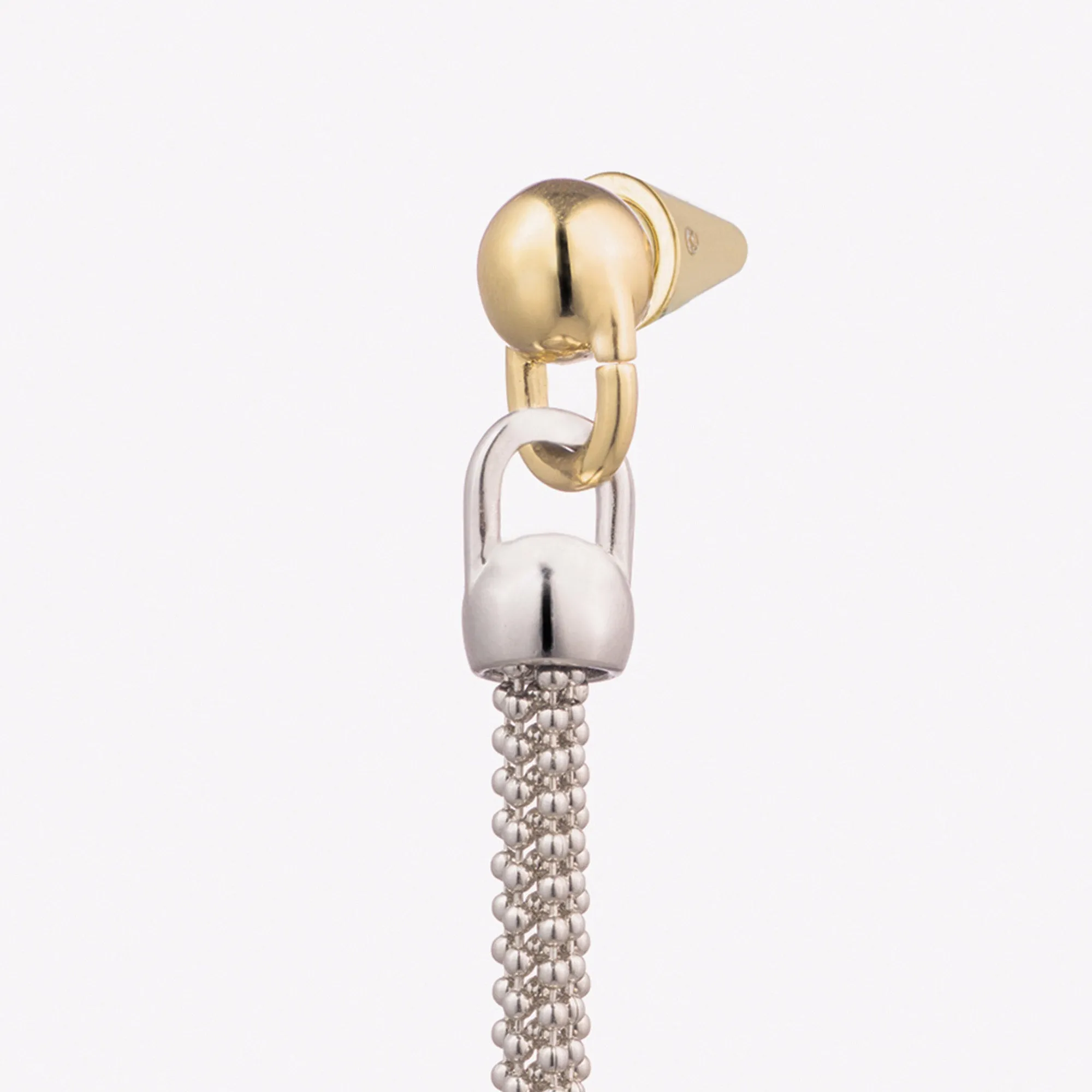 BALL CHAIN TASSEL EARRINGS