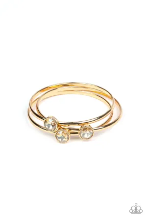 Be All You Can BEDAZZLE Gold Paparazzi Bracelet