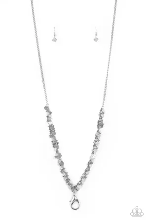 Be Heard Silver Paparazzi Lanyard Necklace