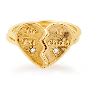 Best Friend Gold & Diamond Ring Set
